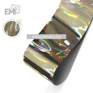 [E.Mi] 홀로그램 호일 #FG022 Silver Flame 1.5m